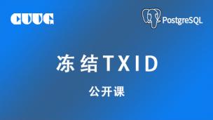 PostgreSQL 公开课-冻结txid【视频见简介】